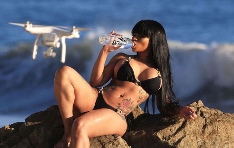 Blac Chyna bikini blowjob