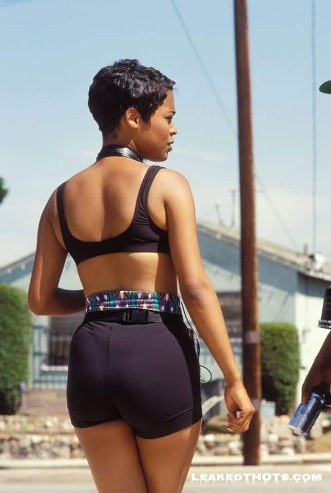 Nia Long ass in running shorts