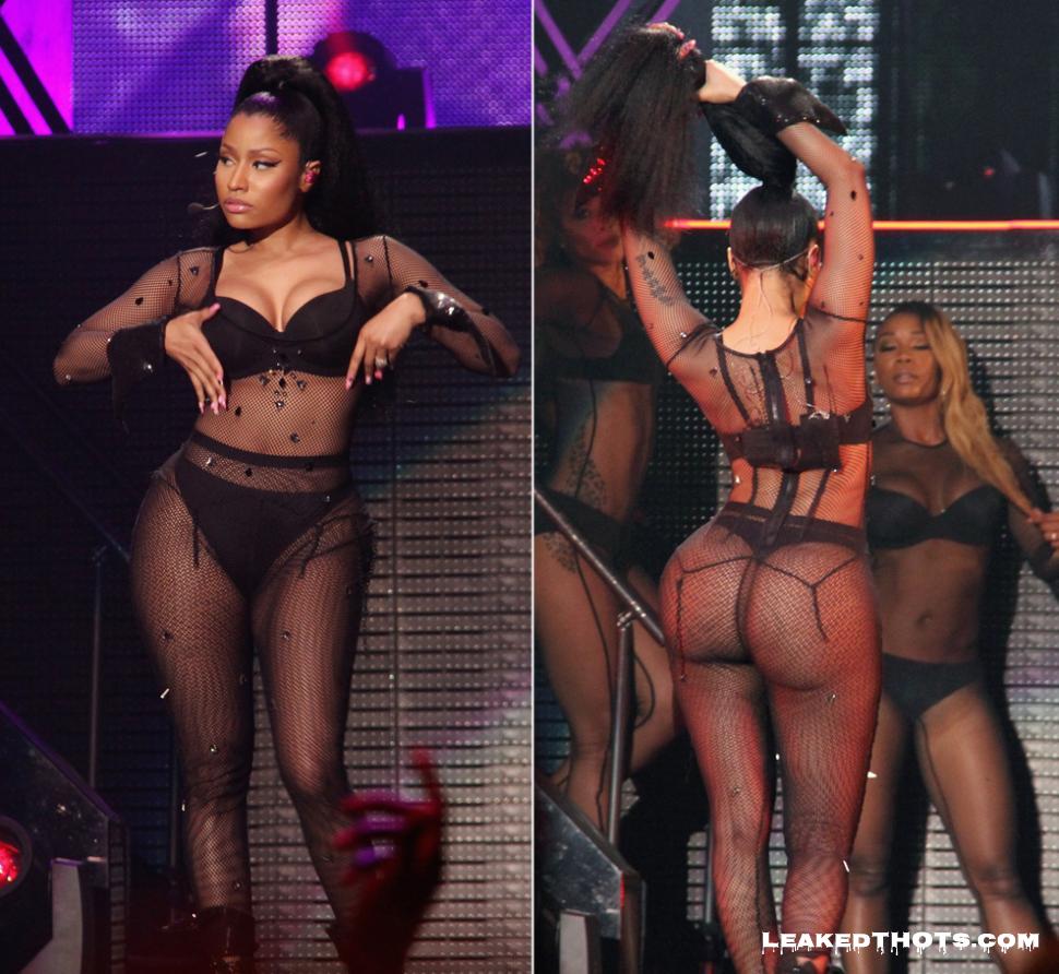 Nicki Minaj see-through outfit